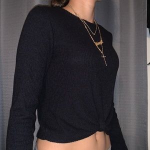 long sleeve cropped top <3